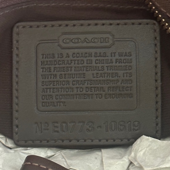 10619 Coach Carly Brown Signature Hobo Bag and Legacy Lined Wallet Wristlet - Picture 3 of 7